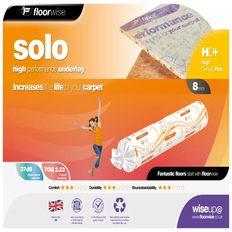 Floorwise Solo Foam Underlay 8mm UFSOL 1.37 x 11.00m