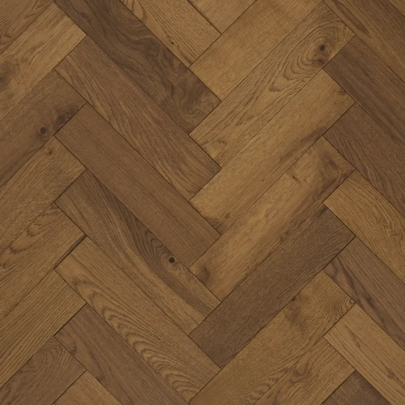 Furlong Herringbone Smoked Rustic Brushed and UV Oiled 14234 Engineered Wood Flooring