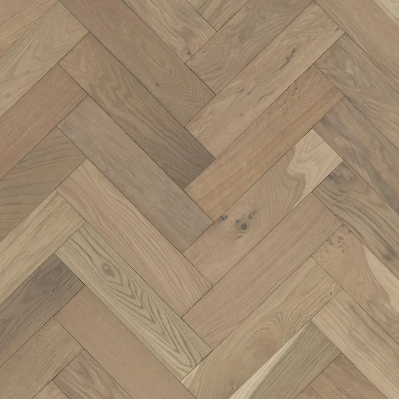 Furlong Herringbone Raw Umber Rustic Brushed and UV Oiled 14236 Engineered Wood Flooring