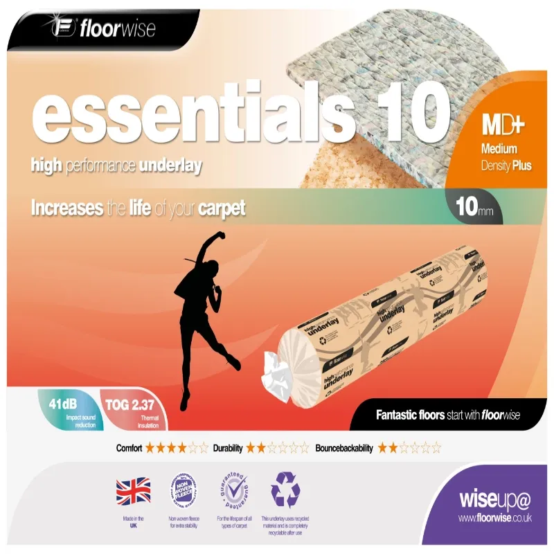 Floorwise Essentials 10  Foam Underlay 10mm UFSP10 1.37 x 11.00m