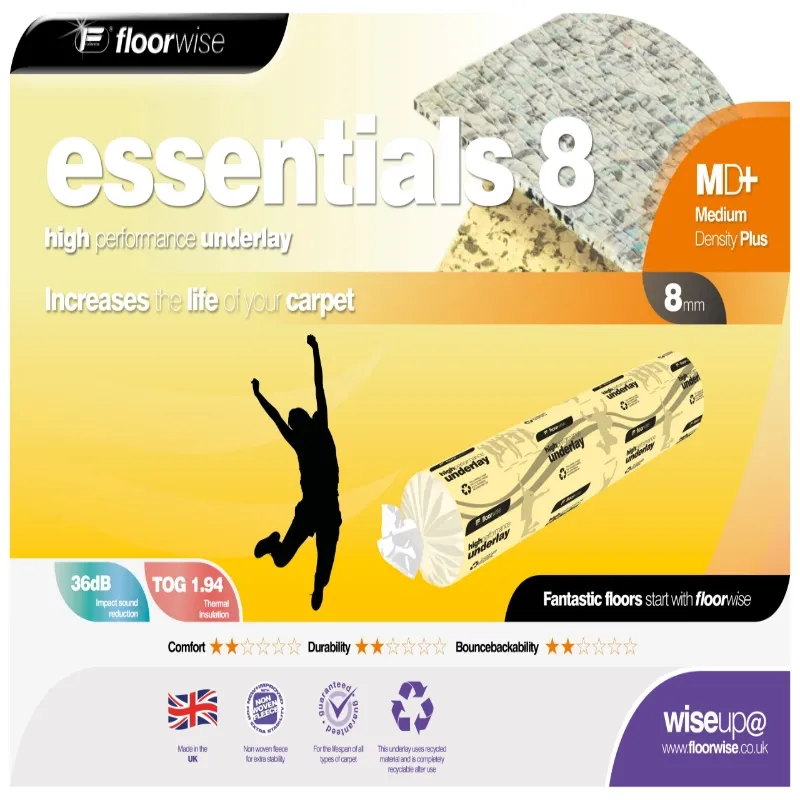 Floorwise Essentials 8 Foam Underlay 8mm UFSP8 1.37 x 11.00m