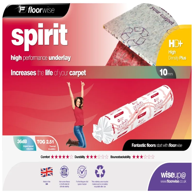 Floorwise Spirit  Foam Underlay 10mm UFSPI 1.37 x 11.00m