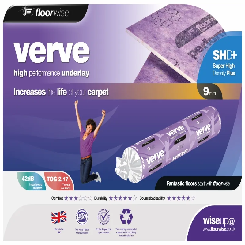 Floorwise Verve  Foam Underlay 9mm UFVER 1.37 x 11.00m